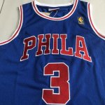 NBA Allen Iverson 3 Philadelphia 76ers 1996-97 Swingman NBA Maillot Bleu